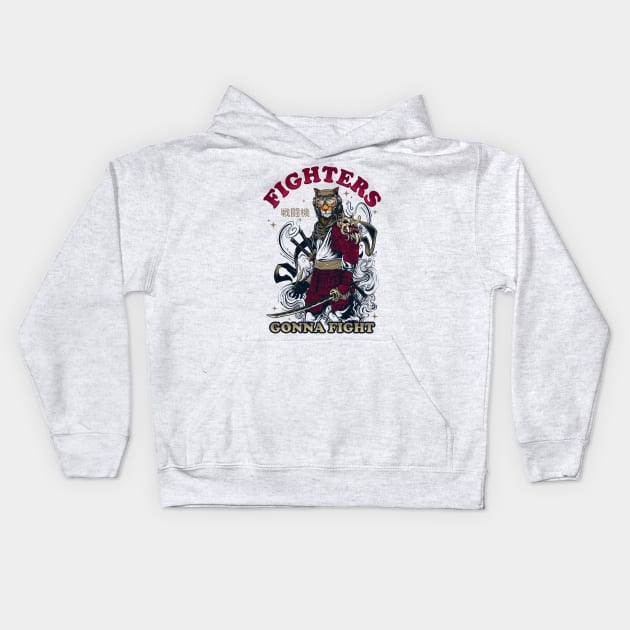 FIGHTERS GONNA FIGHT Kids Hoodie by angoes25